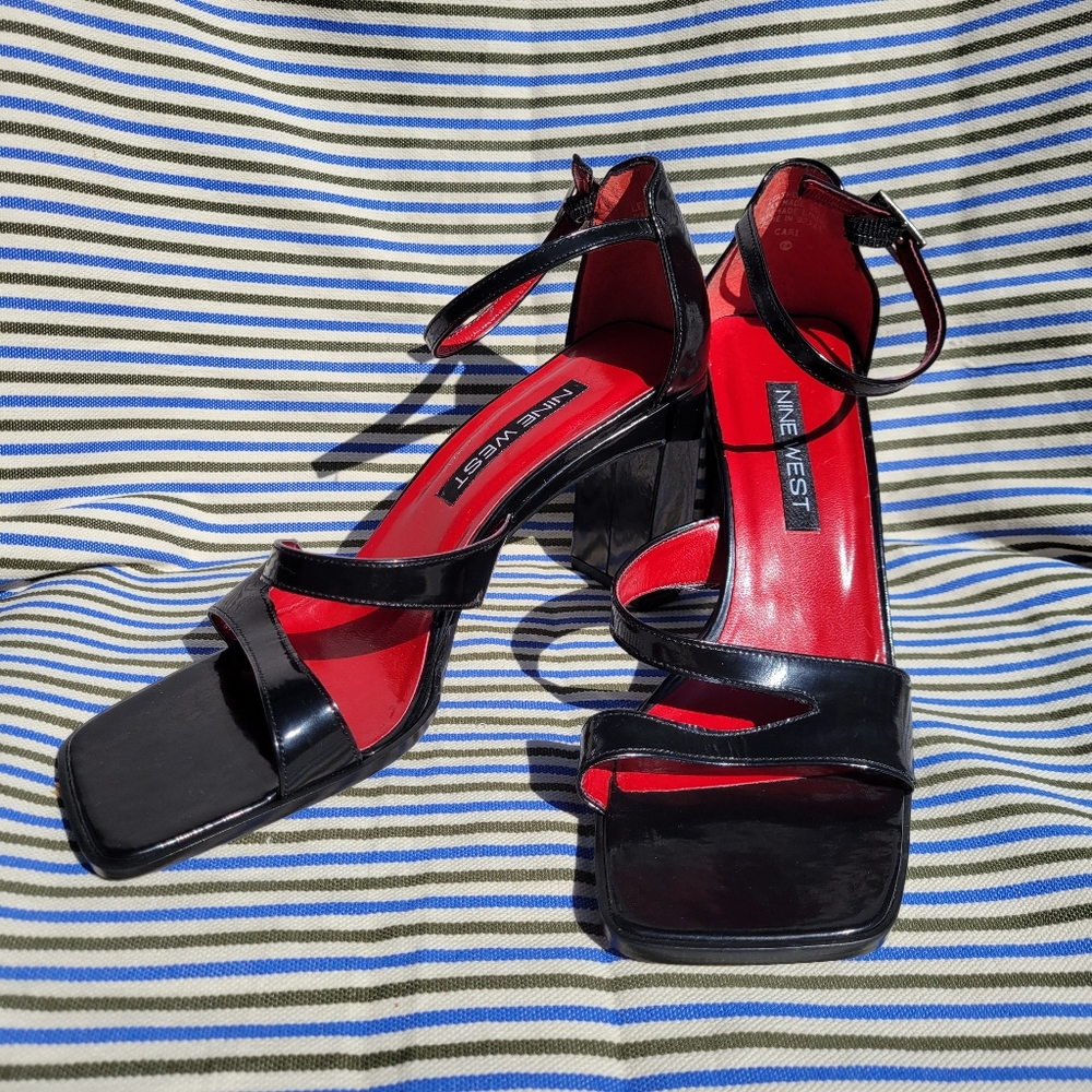 90s Vintage Nine West Square-toe heels